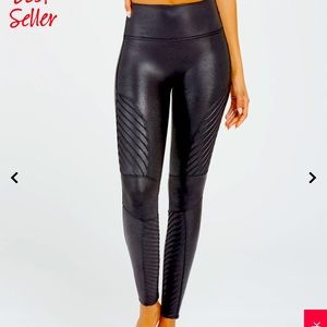 COPY - NWT spanks motto leather legging size large